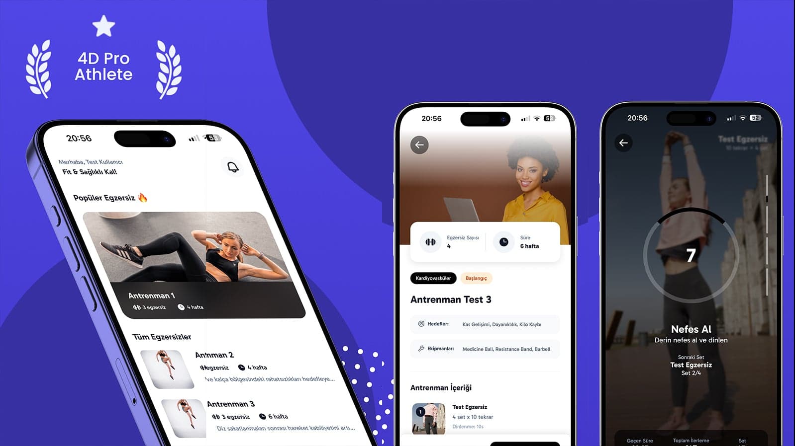 4D Pro Athlete projesi - Kodlayanlar yazılım ajansı tarafından geliştirilen Mobil Uygulama çözümü