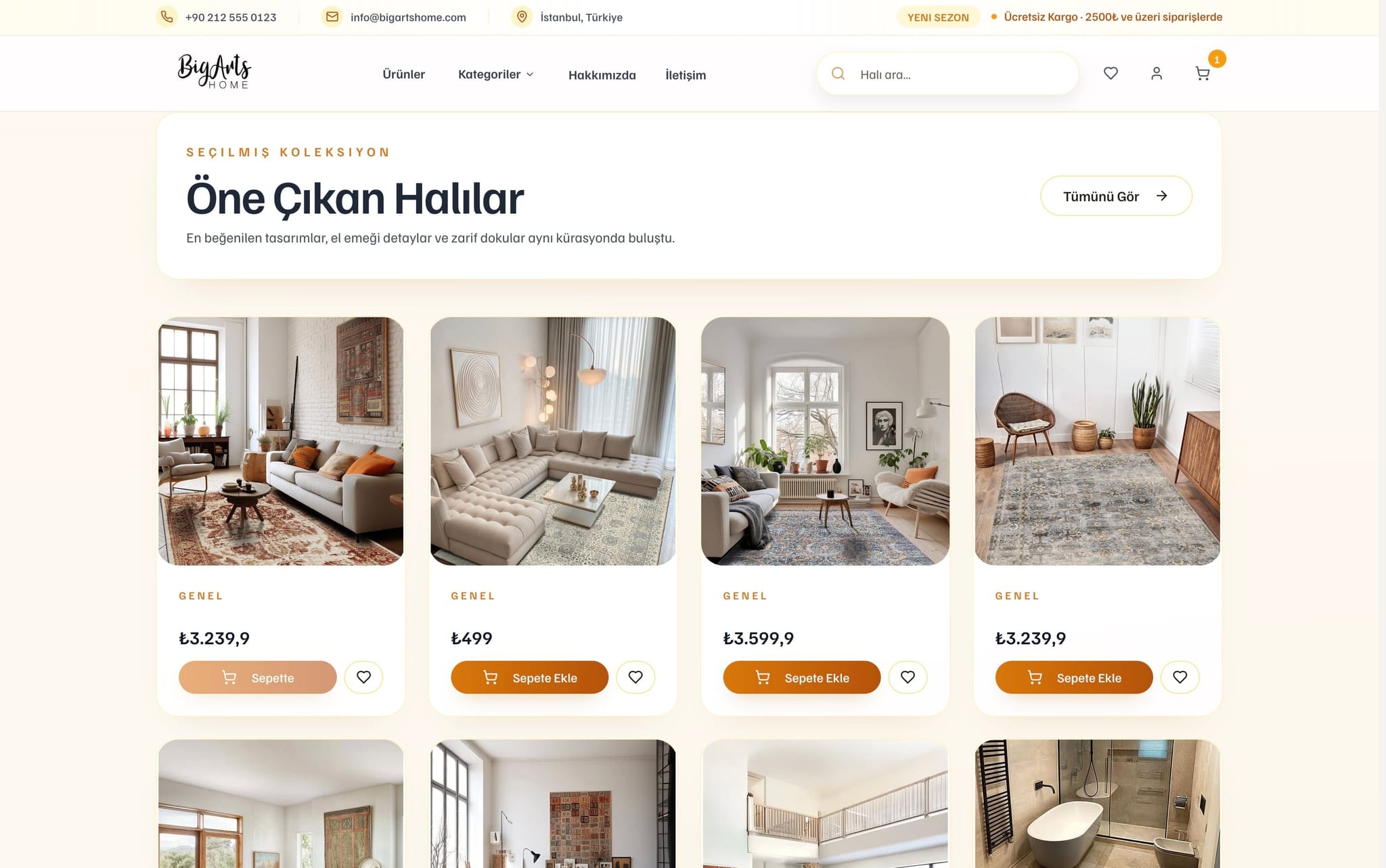 BigArts Home projesi görsel 2 - Full Stack detay