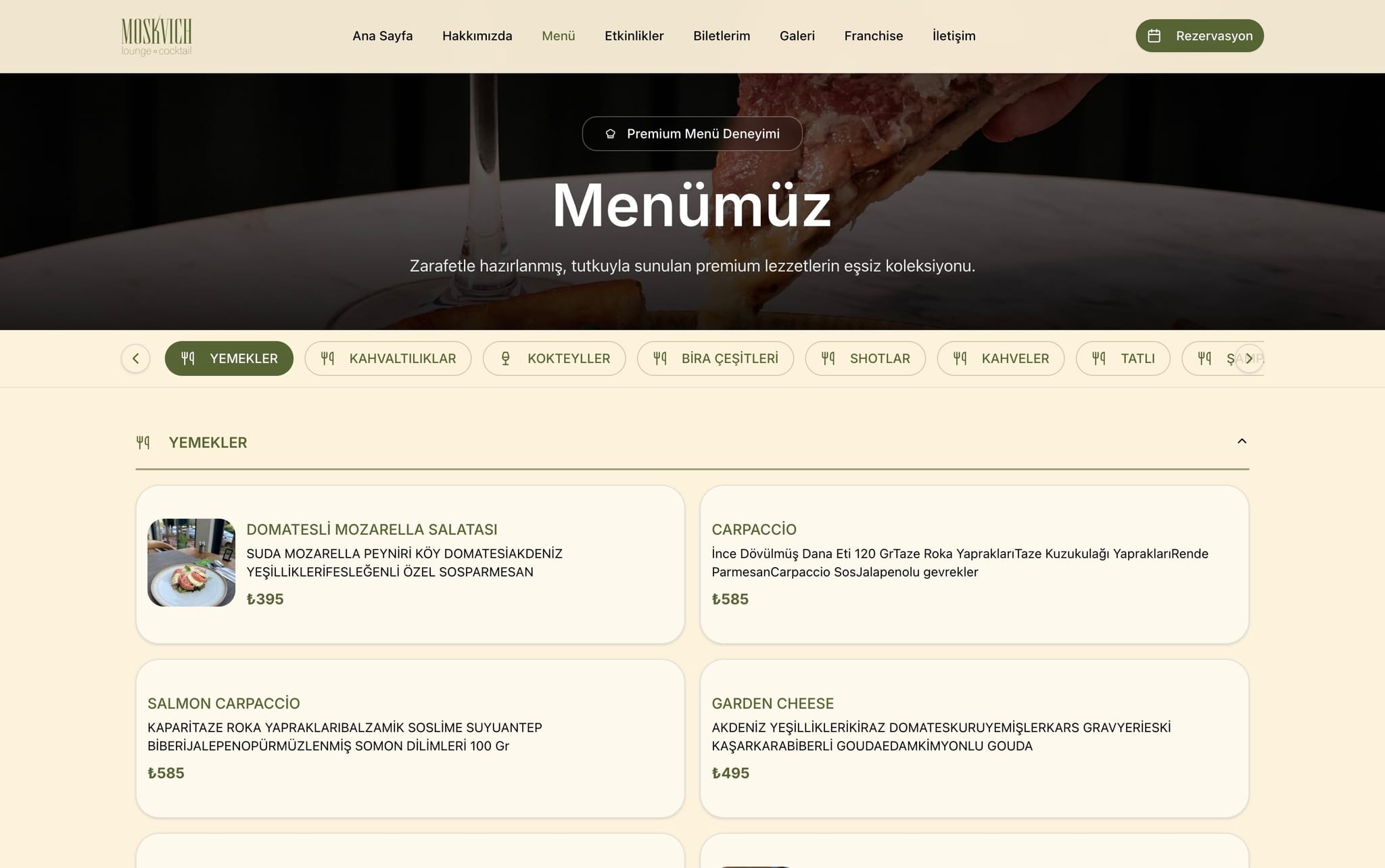 Moskvich Lounge projesi görsel 6 - Web Geliştirme galeri